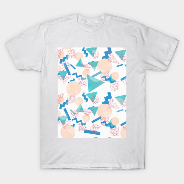 90's Pastel Geometric Pattern T-Shirt by Tobe_Fonseca